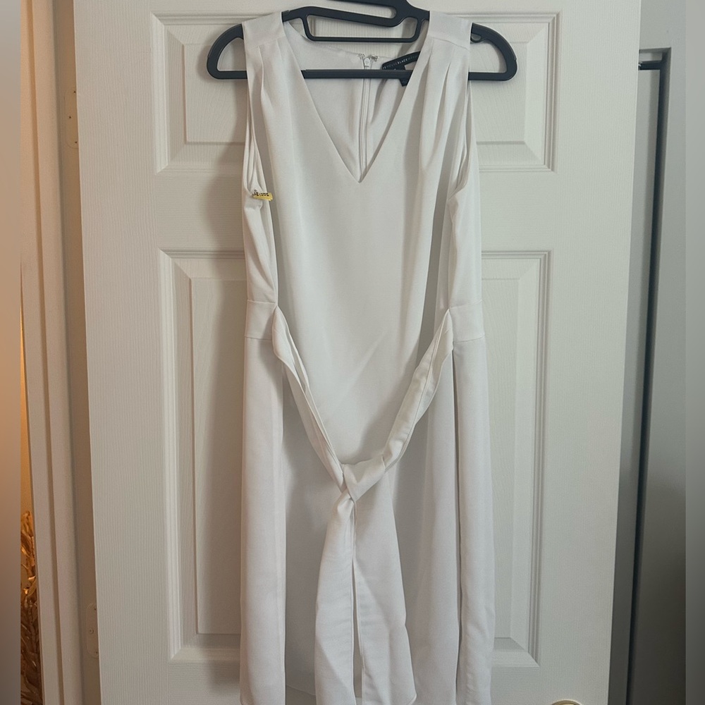 White House Black Market White Sleeveless Dress